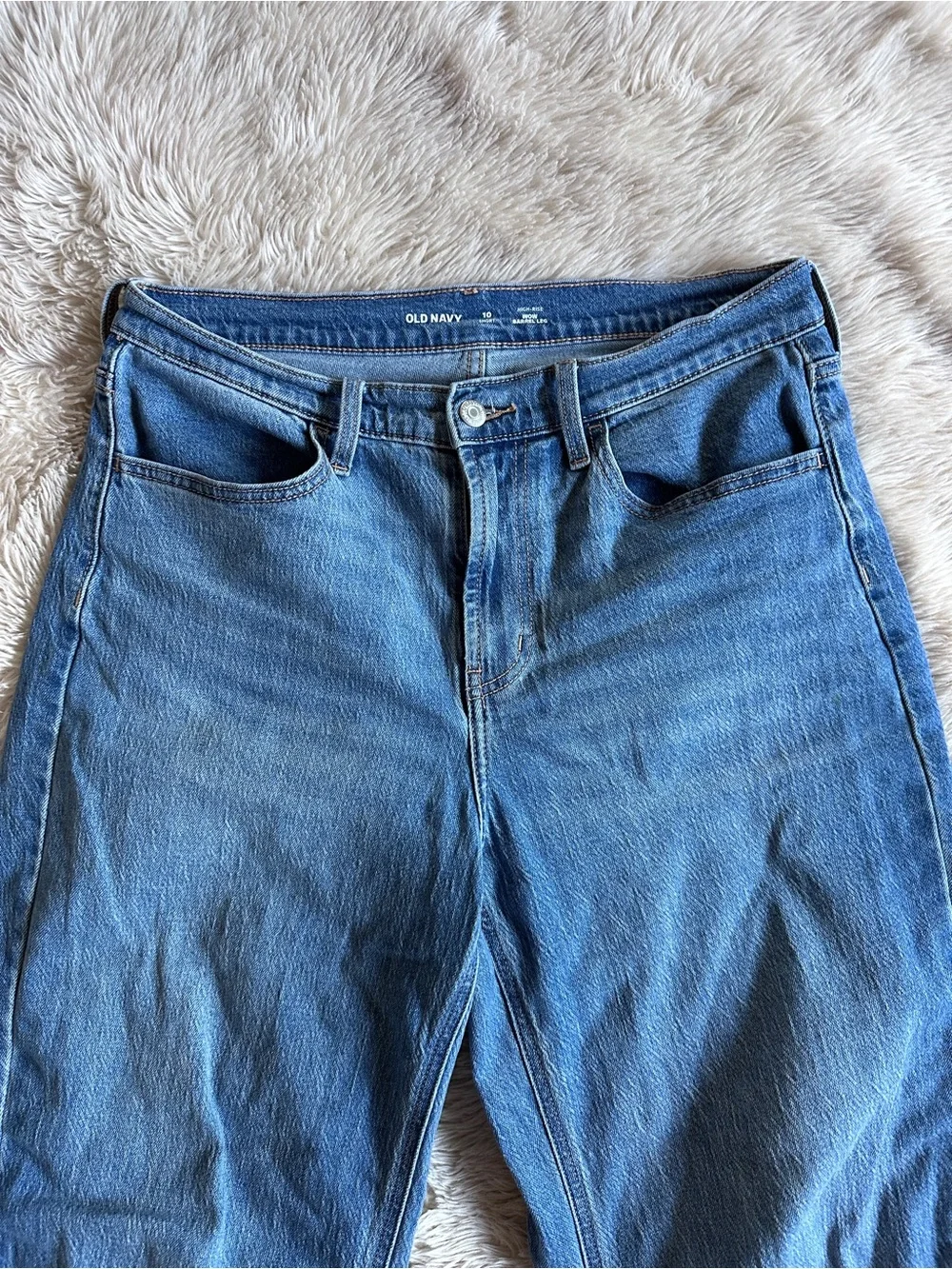 Old Navy Wow High Waisted Barrel Ankle Jeans Light Wash Size 10S